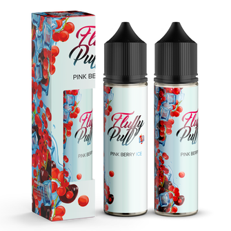 Набір органічної рідини Fluffy Puff Pink Berry Ice (Рожеві ягоди Лід) 60 мл 3 мг
