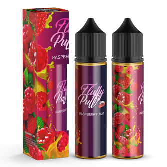 Набір органічної рідини Fluffy Puff Raspberry Jam (Малиновий джем) 60 мл 3 мг