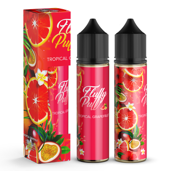 Набір органічної рідини Fluffy Puff Tropical Grapefruit (Грейпфрут Маракуя) 60 мл 3 мг