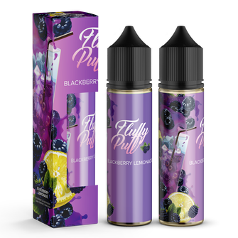 Набор органической жидкости Fluffy Puff Blackberry Lemonade (Лимонад с ежевикой) 60 мл 1 мг