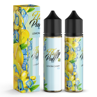 Набор органической жидкости Fluffy Puff Lemon Candy Ice (Лимонная конфета Лед) 60 мл 3 мг