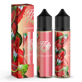 Набор органической жидкости Fluffy Puff Watermelon Sugar (Сладкий арбуз) 60 мл 3 мг