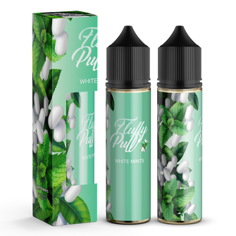 Набор органической жидкости Fluffy Puff White Mints (Тик-Так) 60 мл 3 мг