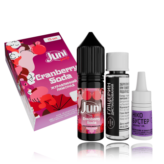 Набор Juni Mix HYBRID Cranberry Soda (Ежевика Сода) 15мл 65мг