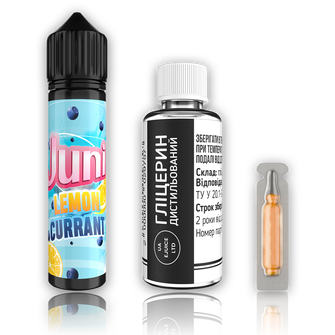 Набор органической жидкости Juni Lemon Currant (Лимон Смородина) 60 мл 6 мг