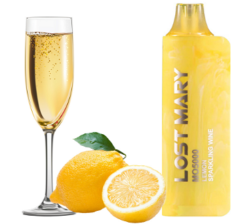 Одноразка Lost Mary MO5000 Lemon Sparkling Wine (Лимонне ігристе вино) 5%