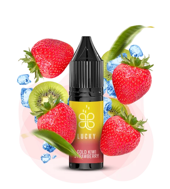 Сольова рідина Lucky 15 мл 50 мг Gold Kiwi Strawberry (Ківі Полуниця)