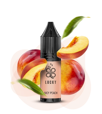 Сольова рідина Lucky 15 мл 50 мг Juicy Peach (Соковитий Персик)