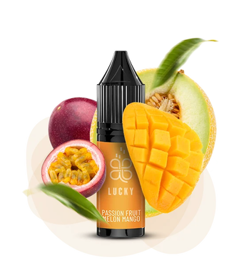 Сольова рідина Lucky 15 мл 50 мг Passion Fruit Melon Mango (Маракуйя Диня Манго)