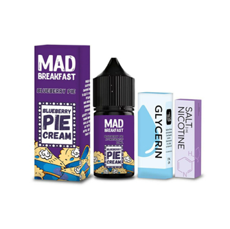 Набор солевой жидкости Mad Breakfast Blueberry Pie (Черничный Пирог) 30 мл 30 мг