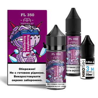 Набор солевой жидкости Flavorlab FL350 Blueberry Raspberry (Черника Малина) 30 мл 65 мг