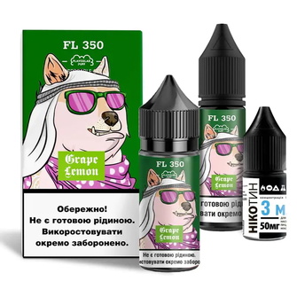 Набор солевой жидкости Flavorlab FL350 Grape Lemon (Виноград Лимон) 30 мл 65 мг