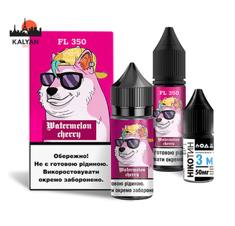 Набор солевой жидкости Flavorlab FL350 Watermelon Cherry (Арбуз Вишня) 30 мл 50 мг