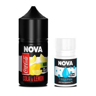 Набір Nova без нікотину Cola Lemon (Кола Лимон) 30 мл