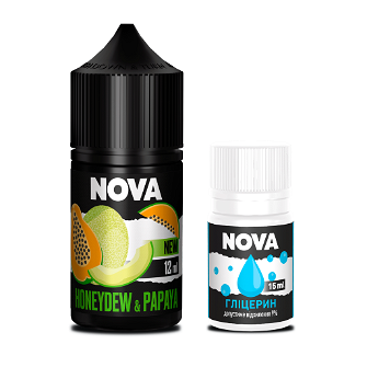 Набір Nova без нікотину Honeydew Papaya (Диня Папайя) 30 мл