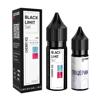 Набор солевой жидкости Octobar Black Limit Cherry Ice (Вишня Лед) 15 мл 65 мг