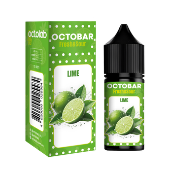 Набір сольової рідини Octobar Fresh & Sour Lime (Лайм) 30 мл 65 мг