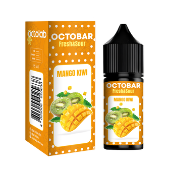 Набір сольової рідини Octobar Fresh & Sour Mango Kiwi (Манго Ківі) 30 мл 65 мг