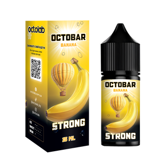 Набір сольової рідини Octobar Strong Banana (Банан) 30 мл 65 мг