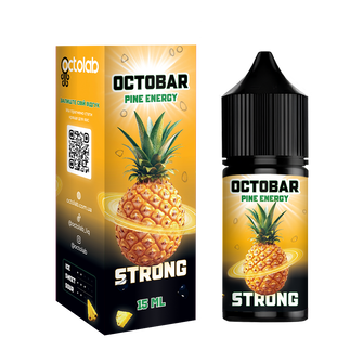 Набор солевой жидкости Octobar Strong Pine Energy (Ананасовый энергетик) 30 мл 65 мг