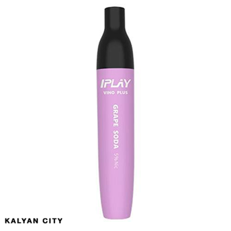 Одноразова електронна сигарета IPLAY VINO PLUS Grape Soda (Виноградная Газировка) 5% 1000 puff