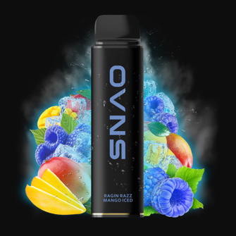 Ovns Premium Ragin Mango Iced 7000 Puffs (Манго разз Лід)