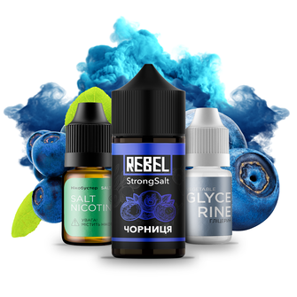 Набор Rebel StrongSalt Blueberry (Черника) 30 мл 40 мг