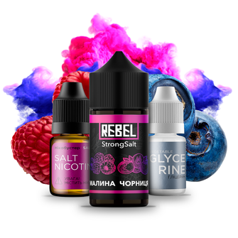 Набір Rebel StrongSalt Raspberry Blueberry (Малина Чорниця) 30 мл 70 мг