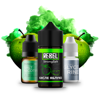 Набор Rebel StrongSalt Sour Apple (Кислое Яблоко)30 мл 40 мг