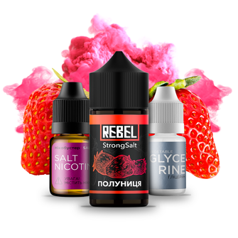 Набор Rebel StrongSalt Strawberry (Клубника) 30 мл 70 мг