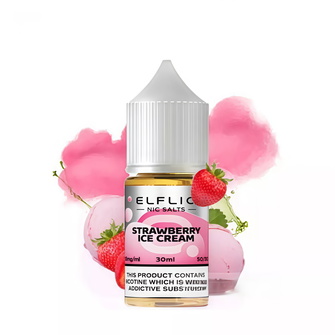 Сольова рідина Elf Bar Elf Liq 30 мл 50 мг Strawberry Ice Cream (Полуничне Морозиво)