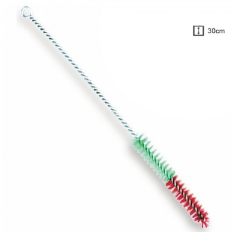 Щітка Rasta Stainless Brush для бонга Green Red (Зелено-червоний)