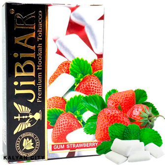 Тютюн JIBIAR Gum Strawberry (Жуйка Полуниця) 50 г