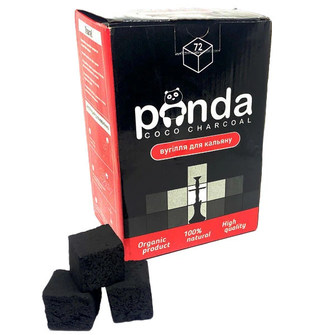 Кокосовый уголь для кальяна Panda, 72 шт