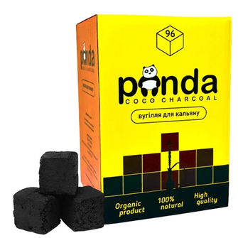 Кокосовый уголь для кальяна Panda, 96 шт