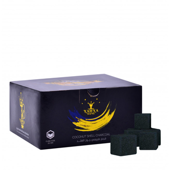 Кокосовый уголь для кальяна Yahya Elegance King, 32 шт