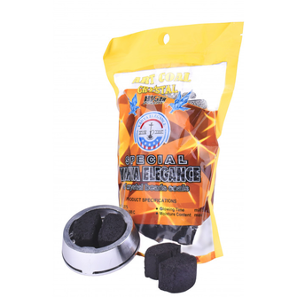 Кокосовый уголь для кальяна Yahya Elegance King Kalaud, 0.5 кг