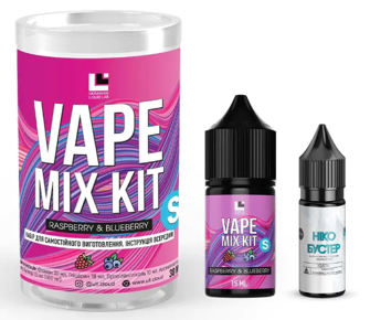 Набір Vape Mix Kit 30 мл Raspberry Blueberry (Малина Лохина)