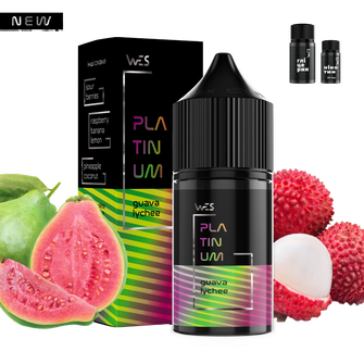 Набор солевой жидкости WES Platinum Guava Lychee (Гуава Личи) 30 мл 65 мг