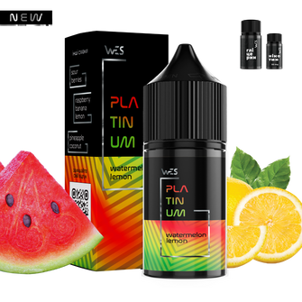 Набор солевой жидкости WES Platinum Watermelon Lemon (Арбуз Лимон) 30 мл 65 мг