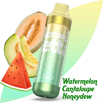 Одноразка Wotofo Zetta 6500 RGB Watermelon Cantaloupe Honeydew (Кавун Диня)