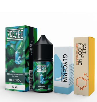 Набор ZeeZee Menthol (Ментол) 30 мл 50 мг