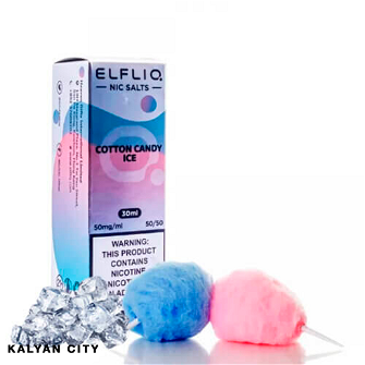 Рідина ELFLIQ Cotton Candy Ice (Цукрова вата Лід) 30 мл 50 мг