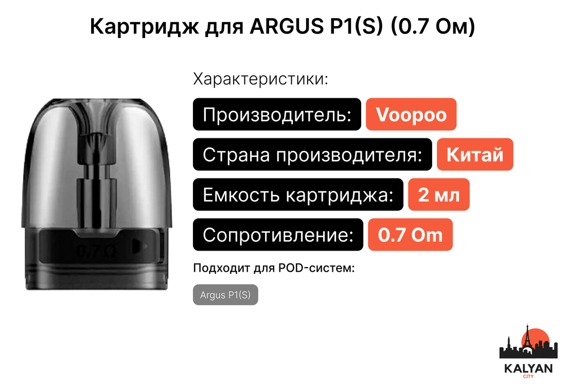 Купить картридж для под-системи Argus P1(S)